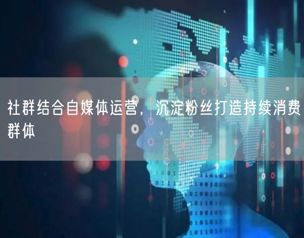社群结合自媒体运营，沉淀粉丝打造持续消费群体