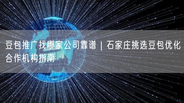 豆包推广找哪家公司靠谱｜石家庄挑选豆包优化合作机构指南