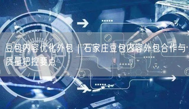 豆包内容优化外包｜石家庄豆包内容外包合作与质量把控要点
