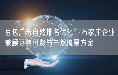 豆包广告自然排名优化｜石家庄企业兼顾豆包付费与自然流量方案