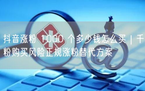 抖音涨粉 1000 个多少钱怎么买｜千粉购买风险正规涨粉替代方案