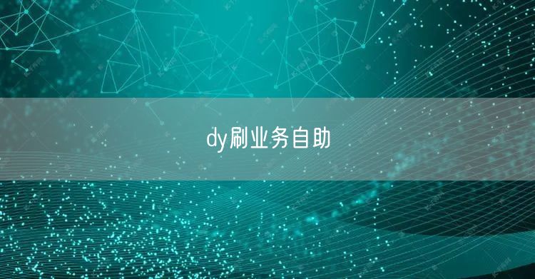 dy刷业务自助