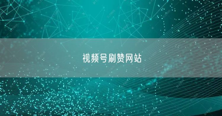 视频号刷赞网站