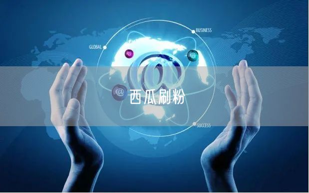 西瓜刷粉