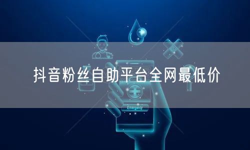 抖音粉丝自助平台全网最低价