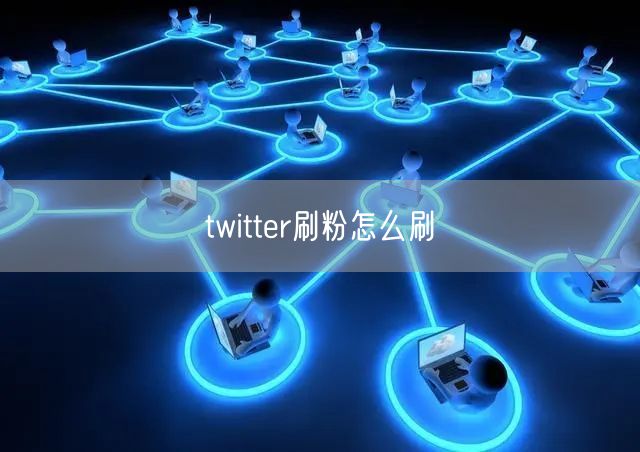 twitter刷粉怎么刷