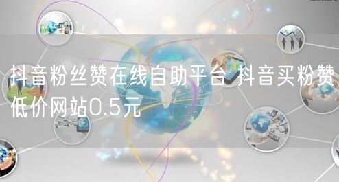 抖音粉丝赞在线自助平台 抖音买粉赞低价网站0.5元