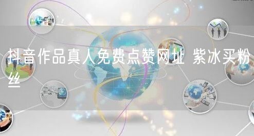 抖音作品真人免费点赞网址 紫冰买粉丝