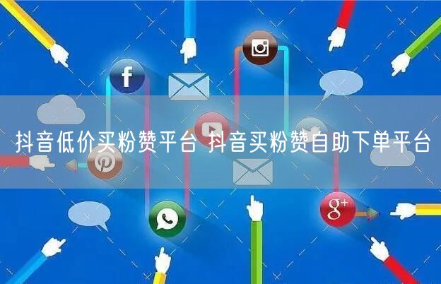 抖音低价买粉赞平台 抖音买粉赞自助下单平台
