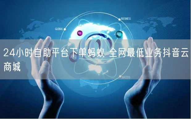 24小时自助平台下单蚂蚁 全网最低业务抖音云商城