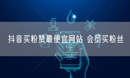 抖音买粉赞最便宜网站 会员买粉丝