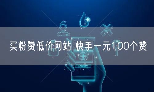 买粉赞低价网站 快手一元100个赞