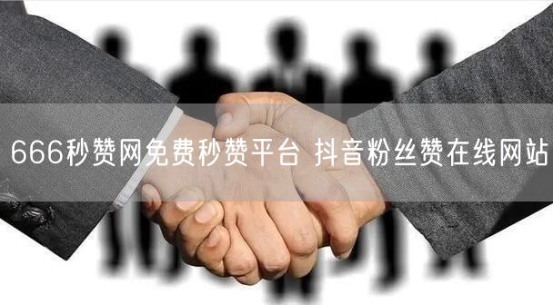 666秒赞网免费秒赞平台 抖音粉丝赞在线网站