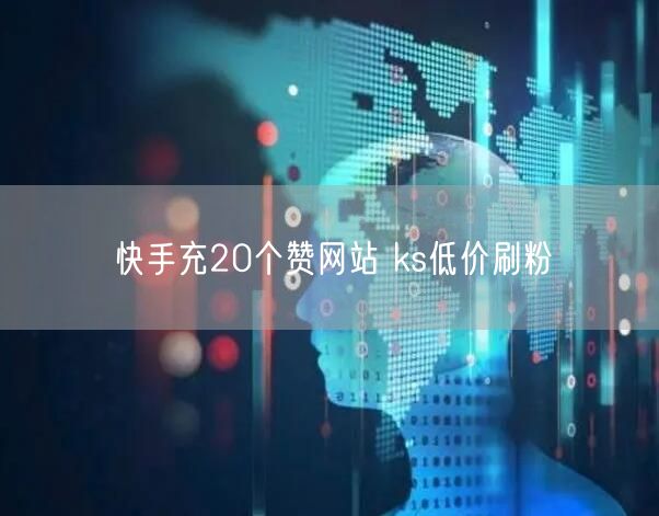 快手充20个赞网站 ks低价刷粉