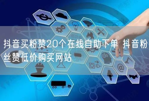 抖音买粉赞20个在线自助下单 抖音粉丝赞低价购买网站