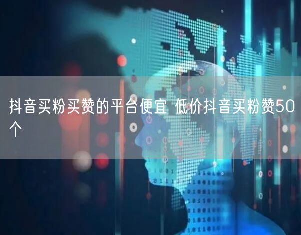 抖音买粉买赞的平台便宜 低价抖音买粉赞50个