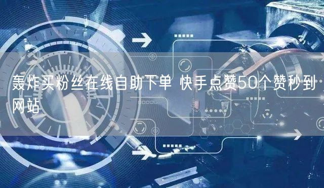 轰炸买粉丝在线自助下单 快手点赞50个赞秒到网站