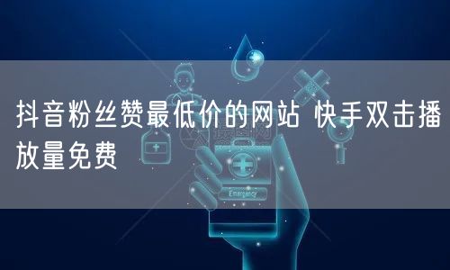 抖音粉丝赞最低价的网站 快手双击播放量免费