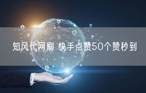 知风代网刷 快手点赞50个赞秒到