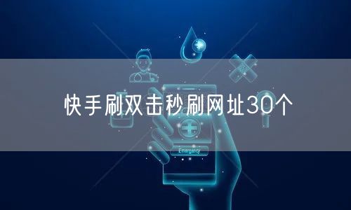 快手刷双击秒刷网址30个