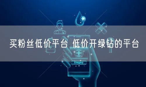 买粉丝低价平台 低价开绿钻的平台
