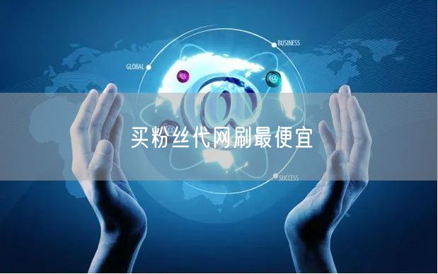 买粉丝代网刷最便宜