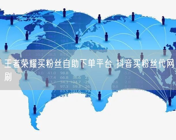 王者荣耀买粉丝自助下单平台 抖音买粉丝代网刷