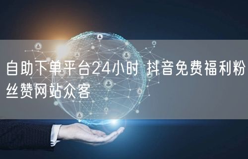 自助下单平台24小时 抖音免费福利粉丝赞网站众客