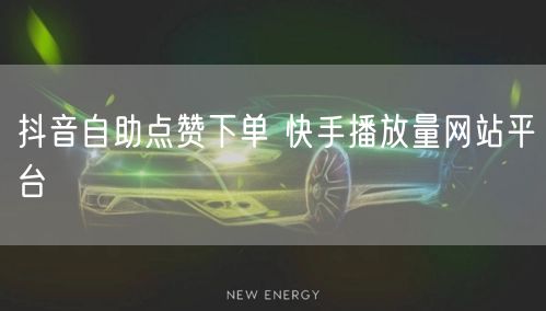 抖音自助点赞下单 快手播放量网站平台