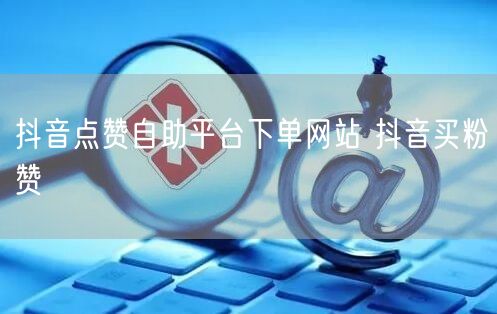 抖音点赞自助平台下单网站 抖音买粉赞