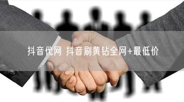 抖音代网 抖音刷黄钻全网+最低价