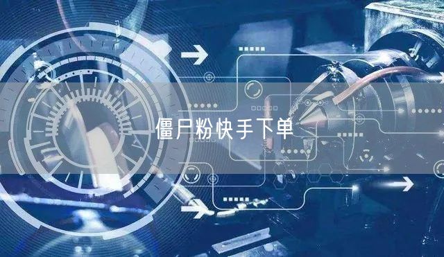 僵尸粉快手下单
