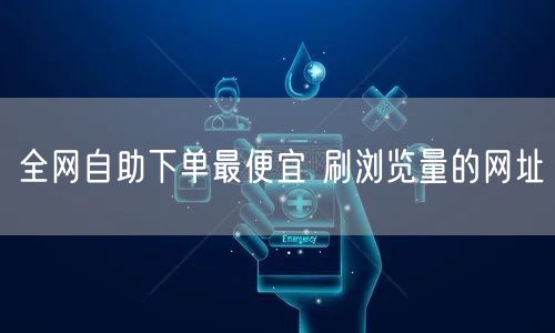 全网自助下单最便宜 刷浏览量的网址