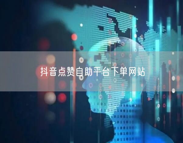 抖音点赞自助平台下单网站