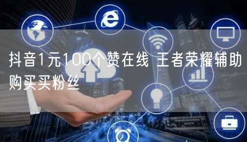 抖音1元100个赞在线 王者荣耀辅助购买买粉丝