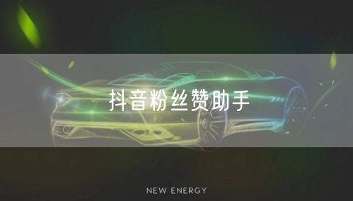 抖音粉丝赞助手