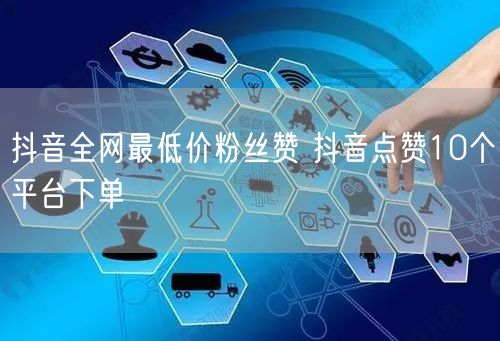 抖音全网最低价粉丝赞 抖音点赞10个平台下单